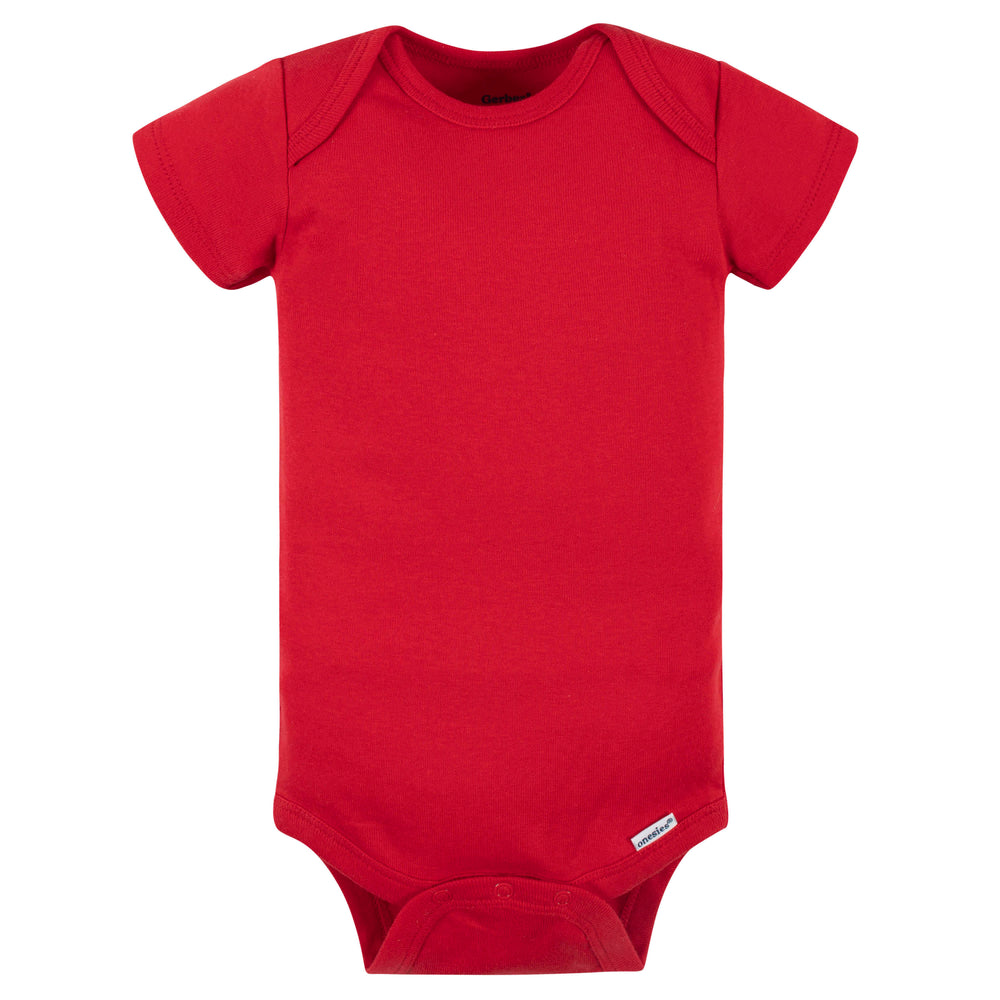 5-Pack Baby Red Onesies® Bodysuits-Gerber Childrenswear