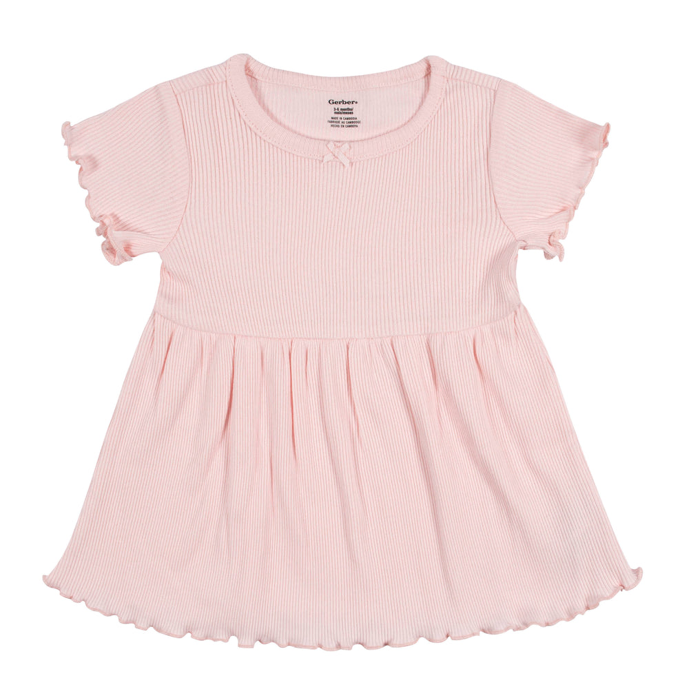 2-Pack Baby & Toddler Girls Sweet Florals Short Sleeve Cotton Dresses-Gerber Childrenswear